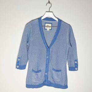 Bob Timberlake 3/4 Sleeve Cardigan (Size Small)